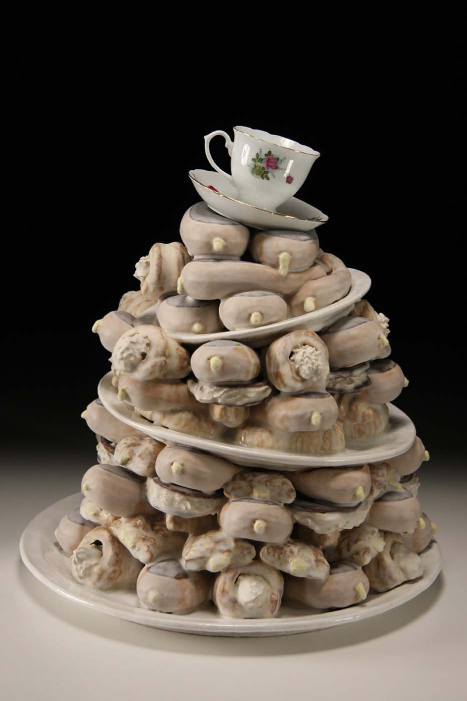 Stagger Cakes Glaze dessert Food Sculpture by artist Dirk Staschke