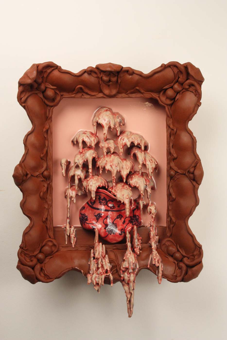 ArtDirk Study In Reds Vanitas Ceramic Glaze Clay Ceramics Sculpture Painting Vanitas Melting Flowers Fidelity Mutual