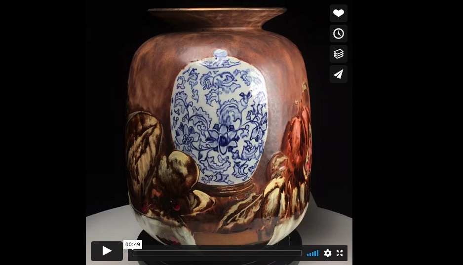 Vanitas Vase 9 Sculpture by artist Dirk Staschke - video