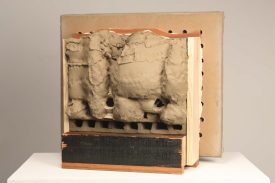 Translation 3 ceramic Glaze Clay Art Ceramics Sculpture Painting Vanitas vanitas frame horn inside out - back